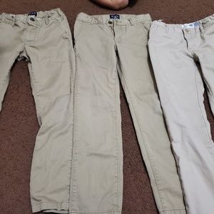 3 khaki pants